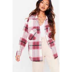 Womens Petite - Surchemise Chemise Oversize À Carreaux Je Te Fais Le Plus Beau Des Carreaux - Nasty Gal - Modalova