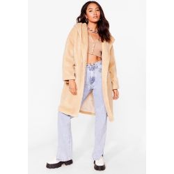 Womens Petite - Manteau En Fausse Fourrure À Capuche Je Ne Sais Pas De Quoi Tu Es Capuche - Nasty Gal - Modalova