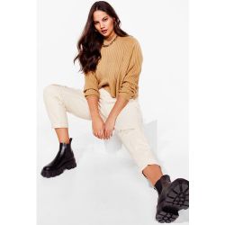 Womens Grande Taille - Pull Ample En Maille Côtelée Je Mets Le Crop Top De Côtelé - - 18/20 - Nasty Gal - Modalova