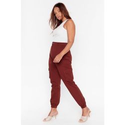 Womens Grande Taille - Pantalon Cargo Taille Haute Cargaison De La Plus Haute Importance - Nasty Gal - Modalova