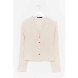 Chemise En Lin À Boutons Effet Écaille De Tortue Besoin D'Un Gros Câ-Lin - Écru - 36, Écru - Nasty Gal - Modalova