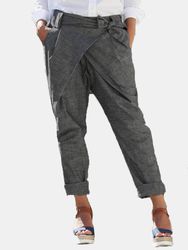 Poches latérales enveloppent ceinture élastique taille Plus Sarouel taille - Newchic - Modalova