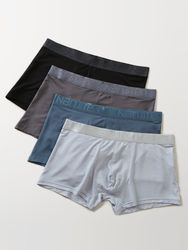 Multipacks Ice Silk Modal Respirant Couleur Unie Boxer Slip Poche Coffret Cadeau Costume Slip - Newchic - Modalova