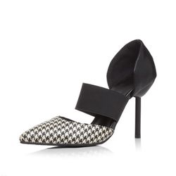 Carreaux à carreaux à bout pointu glissants sur des escarpins à talons hauts - Newchic - Modalova