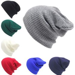 Bonnet d'hiver chaud uni en maille chapeau de sport respirant élastique décontracté pour homme - Newchic - Modalova