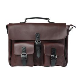 Sac d'affaires en similicuir brun pour homme Sacoche pour ordinateur portable Sac à bandoulière Sacoche - Newchic - Modalova