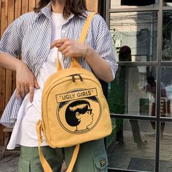 New Ins toile sac à bandoulière Vintage Sense Girl sac Collège vent campus étudiant petit sac à dos - Newchic - Modalova