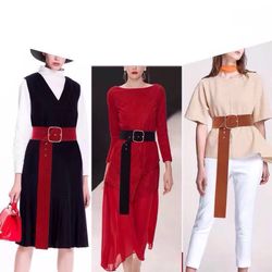 S Jupe Décoration Taille Conception Seau Longue Ceinture De Velours Casual Wild Vogue Élastique Ceinture - Newchic - Modalova