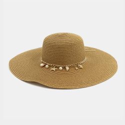 S bord de mer en plein air vacances voyage crème solaire chapeau de plage chapeau de soleil chapeaux de paille - Newchic - Modalova