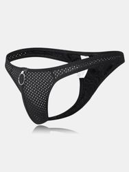 Slip Sexy Respirant en Nylon de Maille Couleur Unie Sous-vêtement pour Homme - Newchic - Modalova