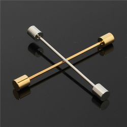 Cravate Broche Col Maigre Pour Homme Argent Or Cravate Pince À Cravate Fermoir Barre - Newchic - Modalova