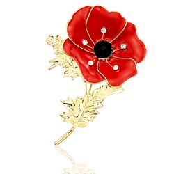 Vintage broche fleur géométrique métal strass broche chapeau pull corsage Classic bijoux - Newchic - Modalova