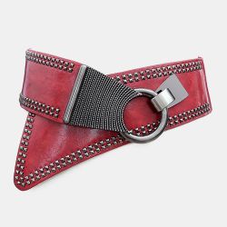 Ceinture large élastique de taille diagonale de style de punk des s 74CM avec 9CM large - Newchic - Modalova
