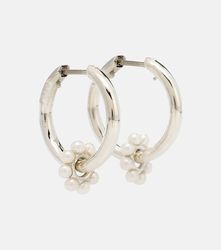 Boucles d'oreilles Akoya Ara Bloom en argent sterling et or 18 ct à perles - Spinelli Kilcollin - Modalova