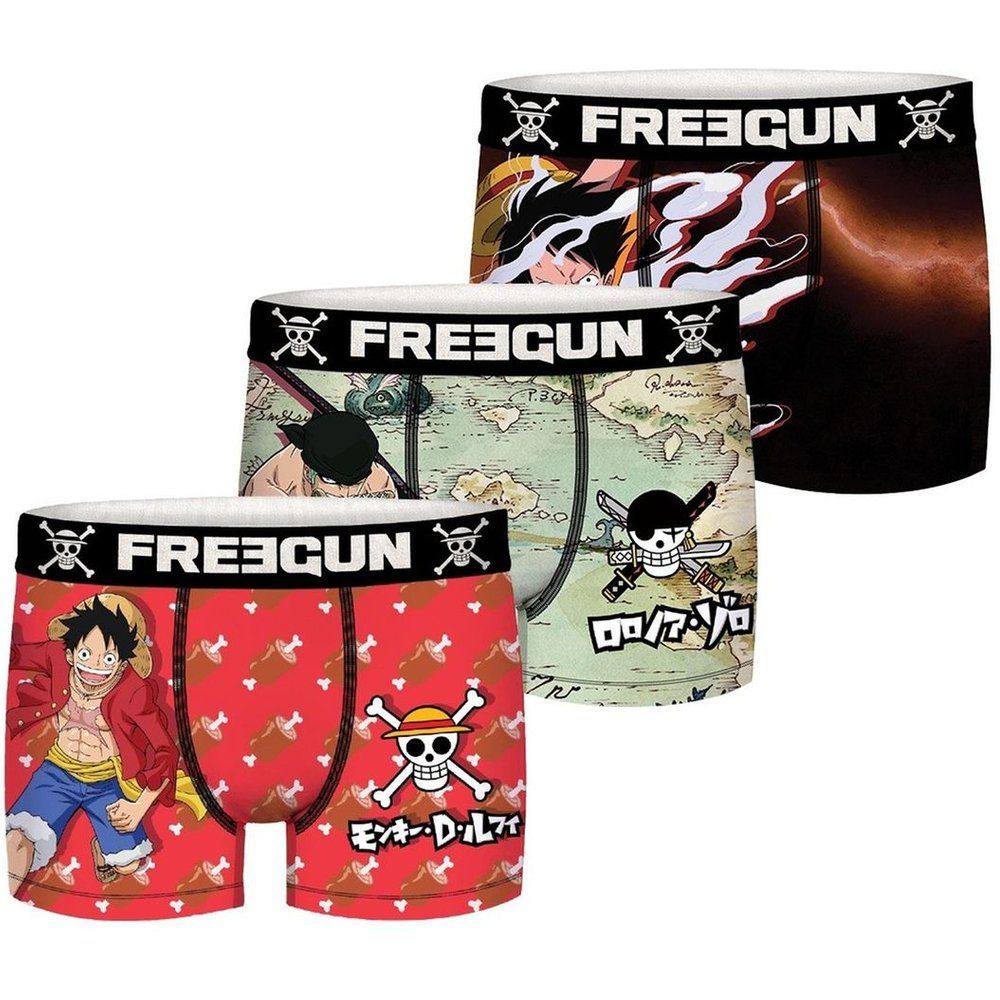 Boxers Microfibre One Piece Luffy Lot De 3 Modalova