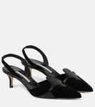 Escarpins Manolo Blahnik Golda BB Daim Bordeaux - Taille 37 Neufs Sans Boîte