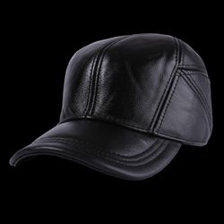 Chapeau en cuir Nouveau chapeau en cuirs Chapeau en cuirs Casual Casquette de baseball en plein air réglable - Newchic - Modalova