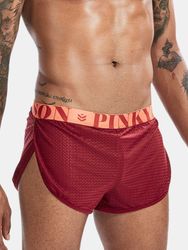 S Sexy Mesh Boxer Shorts À L'intérieur Jockstraps Cool Ice Silk Casual Home Lâche Tablier Shorts - Newchic - Modalova