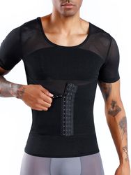 S Mesh Respirant Compression Tops Ceinture réglable de contrôle du ventre Minceur Sous-vêtements Shapewear - Newchic - Modalova