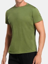 S de sport anti-humidité chemises unies respirant extensible en cours d'exécution sous-vêtements de gymnastique - Newchic - Modalova