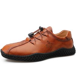 S à la main cousant en cuir antidérapant portable Soft chaussures de sport à semelle - Newchic - Modalova