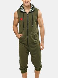 Combinaison à capuche sans manches avec étoile brodées Jogger décontracté Loungewear Zip Down Onesies avec poches - Newchic - Modalova