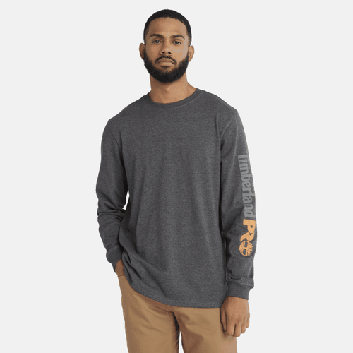 T-shirt à logo PRO Core à manches longues en gris, , gris, Taille: 3XL - Timberland - Modalova