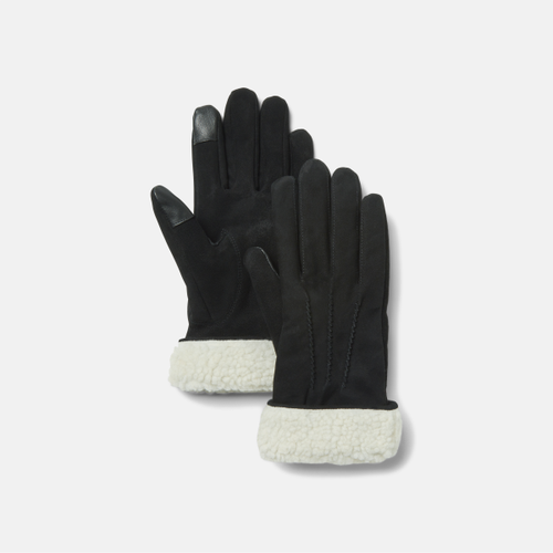 Gants en cuir et fourrure polaire en noir, , noir, Taille: L - Timberland - Modalova