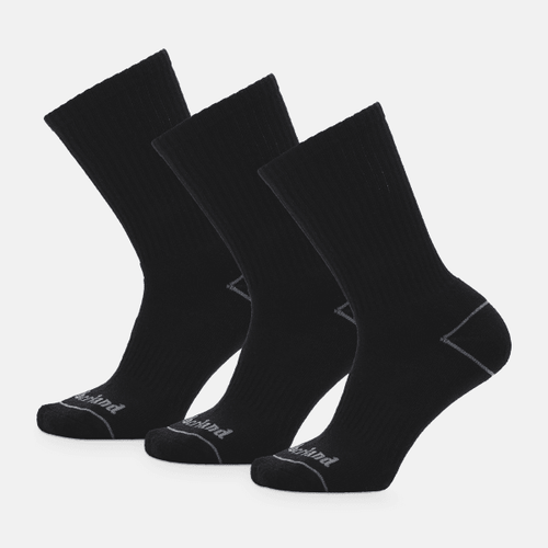 Lot de 3 paires de chaussettes Bowden unisexes en noir, noir, Taille: L - Timberland - Modalova