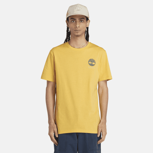 T-shirt à motif dans le dos en jaune, , jaune, Taille: 3XL - Timberland - Modalova