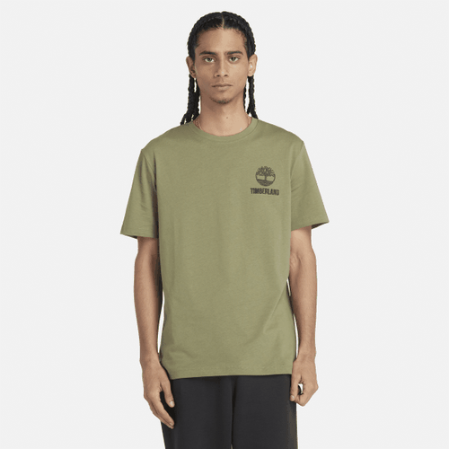 T-shirt à motif en vert, , vert, Taille: L - Timberland - Modalova
