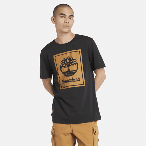 T-shirt à logo bloc en noir, , noir, Taille: L - Timberland - Modalova