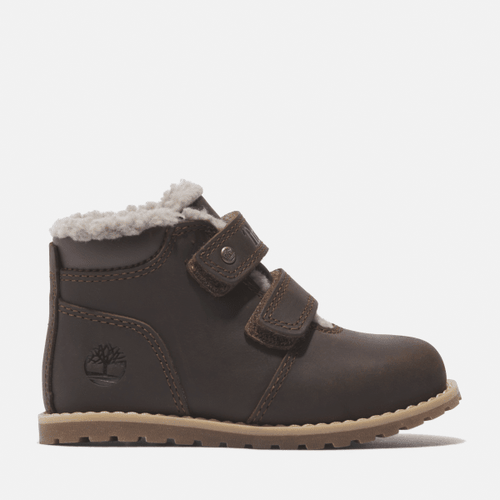 Bottine à doublure chaude et scratch Pokey Pine pour tout-petit en marron foncé, marron, Taille: 21 - Timberland - Modalova