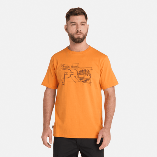T-shirt PRO Innovation Blueprint en orange, , orange, Taille: L - Timberland - Modalova