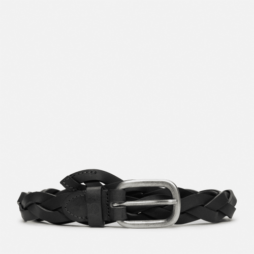 Ceinture en cuir tressé de 25 mm en noir, , noir, Taille: L - Timberland - Modalova