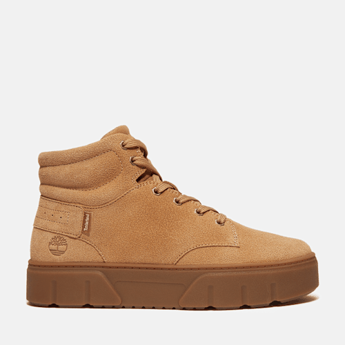 Baskets montantes à lacets Laurel Court en daim marron clair, , beige, Taille: 36 - Timberland - Modalova