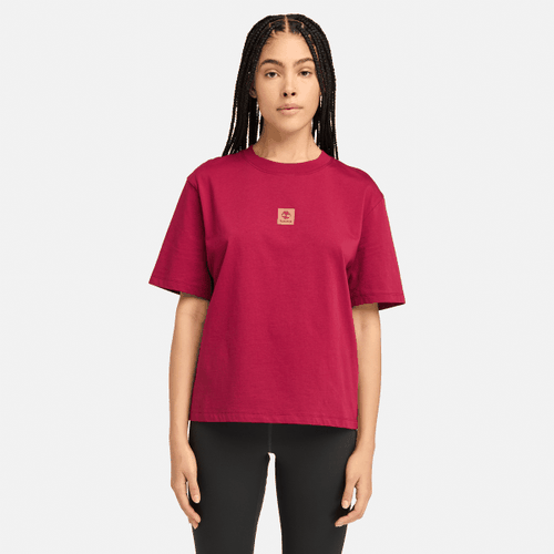T-shirt à logo et manches courtes Stack en rouge, , rouge, Taille: 3XL - Timberland - Modalova