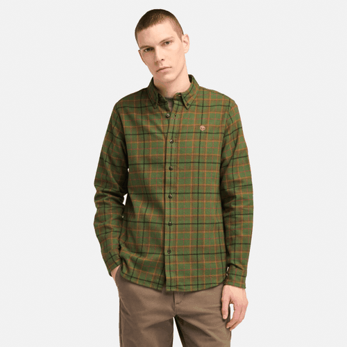 Chemise semi-épaisse en flanelle à carreaux en jaune foncé, , jaune, Taille: S - Timberland - Modalova