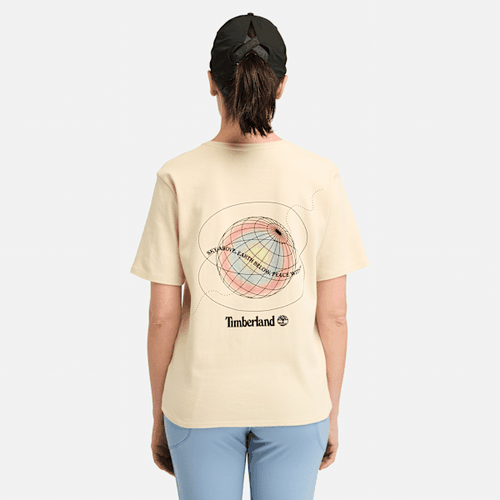 T-shirt à imprimé graphique à l'arrière TimberFresh en beige, , beige, Taille: L - Timberland - Modalova