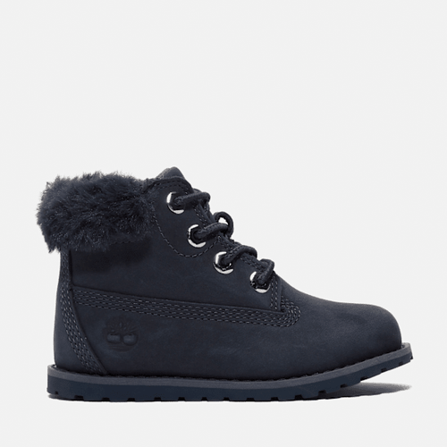 Bottines zippées à col duveteux Pokey Pine pour tout-petit en nubuck bleu foncé, bleu, Taille: 23 - Timberland - Modalova