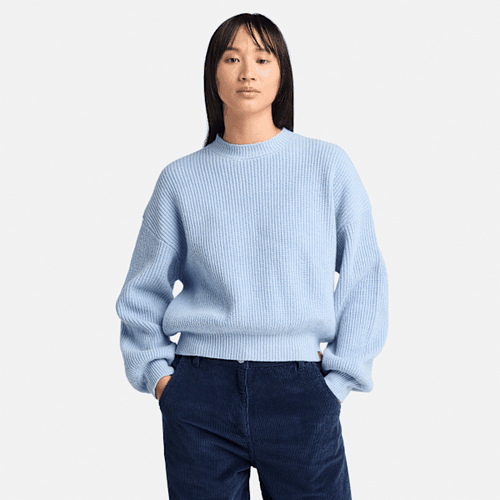 Pull à col rond en laine mélangée en bleu foncé, , bleu, Taille: L - Timberland - Modalova