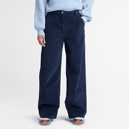 Pantalon ample en velours en bleu marine, , bleu, Taille: 23 - Timberland - Modalova