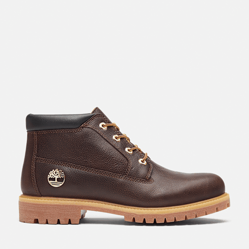 Bottine chukka mi-haute imperméable à lacets Espresso Nelson Premium en marron foncé/noir, , marron, Taille: 39 - Timberland - Modalova