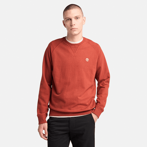 Sweat à col rond et envers bouclé Exeter River en rouge, , rouge, Taille: L - Timberland - Modalova