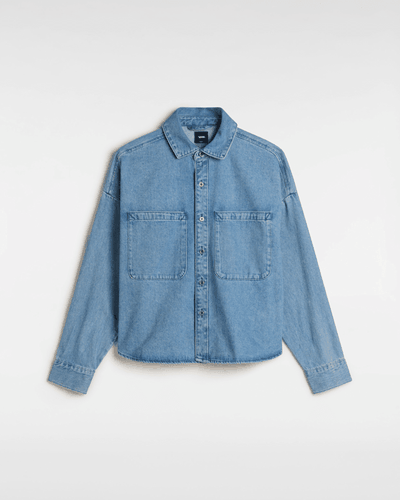 Chemise tissée à manches longues en denim Antica Boxy, , , Taille: XXS - Vans - Modalova