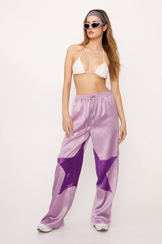 Pantalon Large Satiné À Étoiles - - 36 - Nasty Gal - Modalova