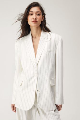 Pinstripe Oversized Blazer - - 44 - Nasty Gal - Modalova