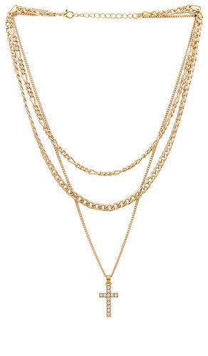 COLLIER MULTI-RANGS AVEC CROIX en - Amber Sceats - Modalova