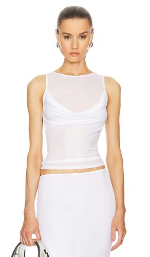 Sheer Knit Draped Top en . Taille M. Also en - Helsa - Modalova
