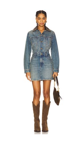 MINI-ROBE VESTE EN JEAN MAXELLA en . Taille 4. Also en 0, 2, 6, 8 - SIMKHAI - Modalova